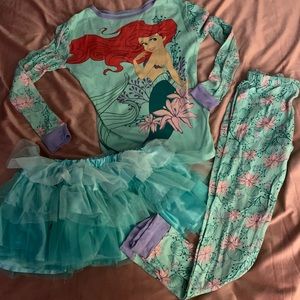 Disney Store size 10 3pc tutu pjs